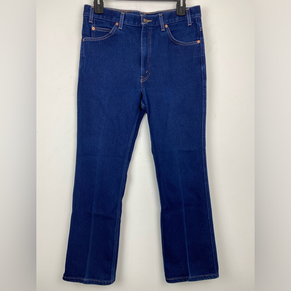 Vintage Levi’s 517 size 36x32 Men’s Blue Denim Black Tab Bootcut Jeans